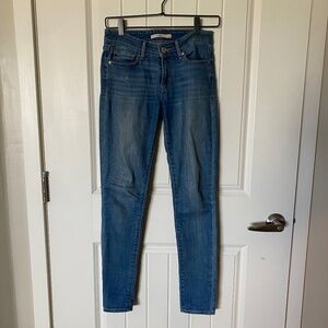 Levis 711 Skinny Jeans, Medium Wash, Women's Size 25